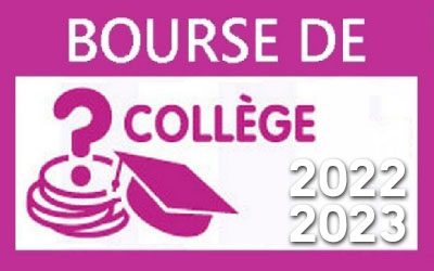 BOURSES DE COLLEGE 2022